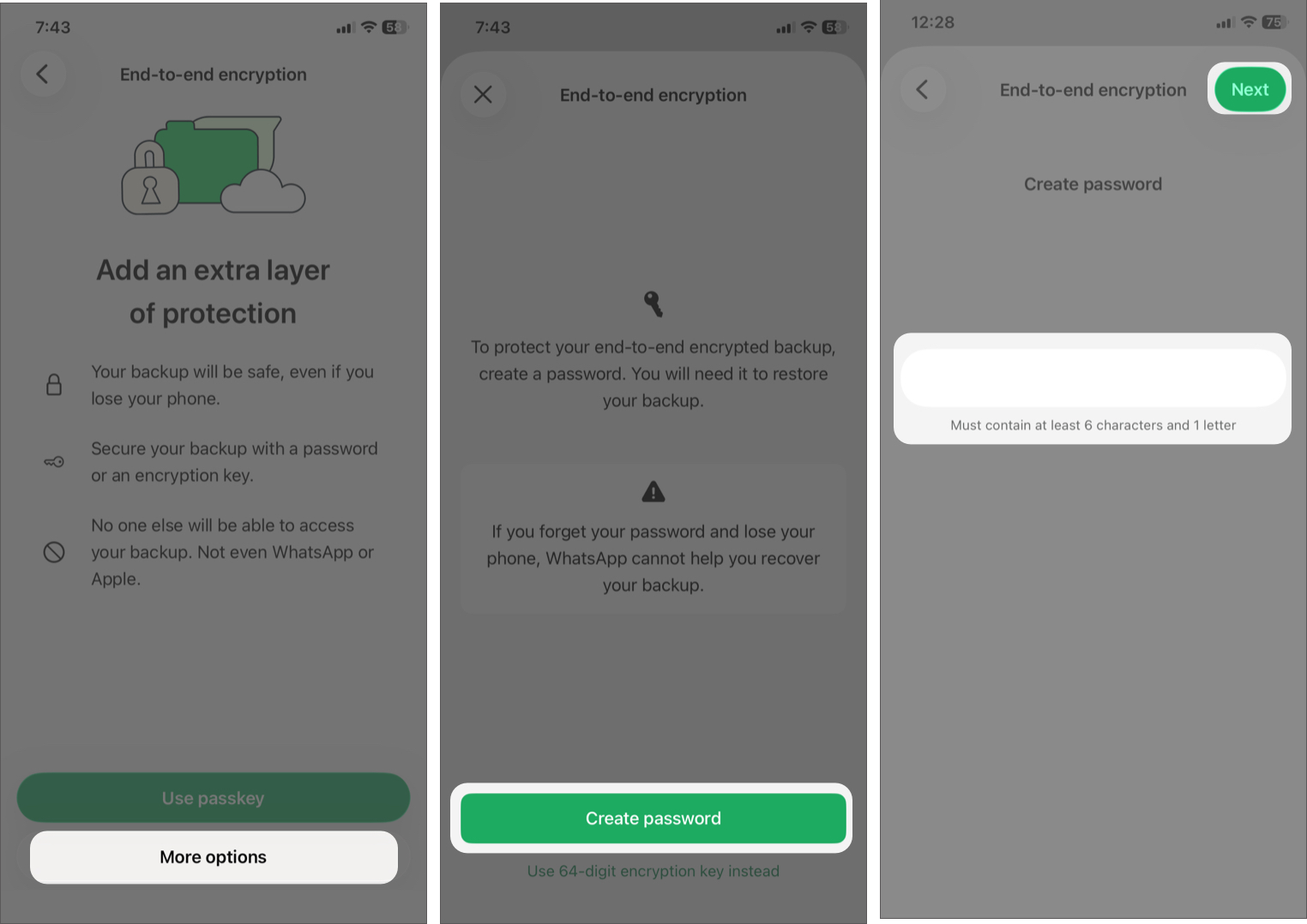 Securing WhatsApp Backups