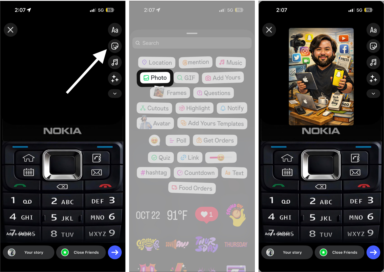 Use a Custom Image as Your Story Background