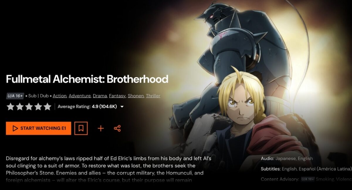 Fullmetal Alchemist Brotherhood
