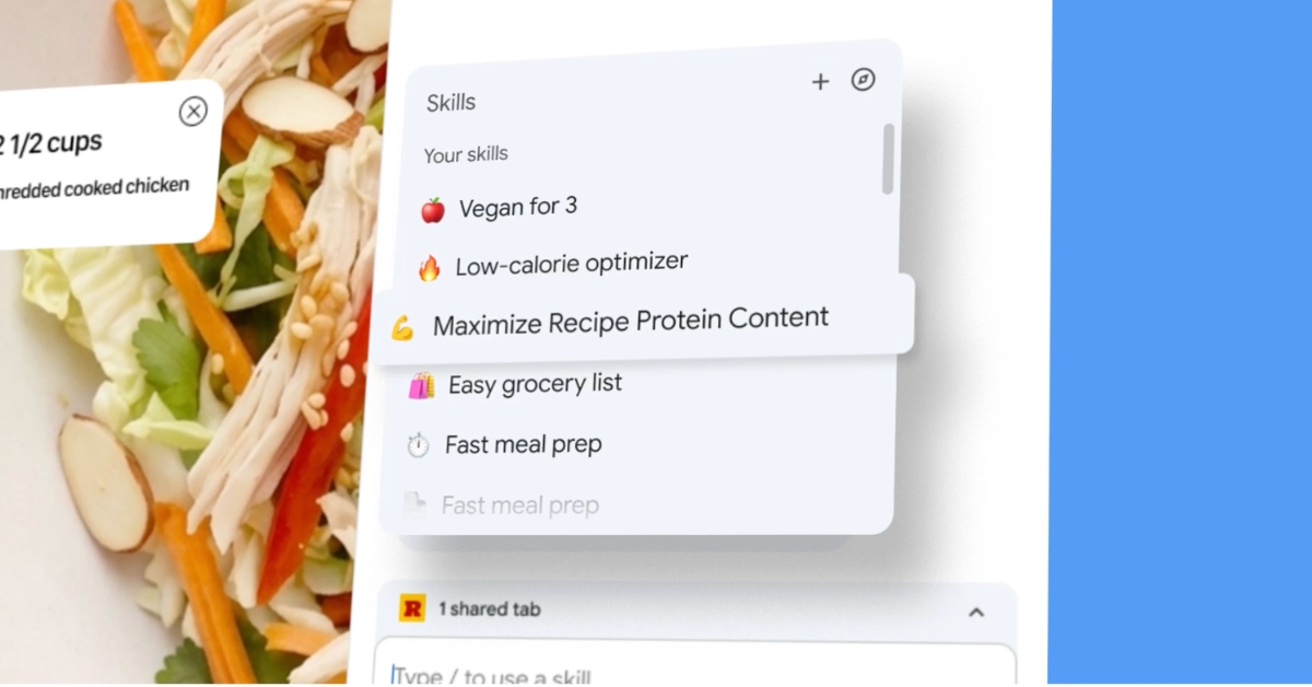 Google Chrome’s new ‘Skills’ feature turns AI prompts into reusable actions