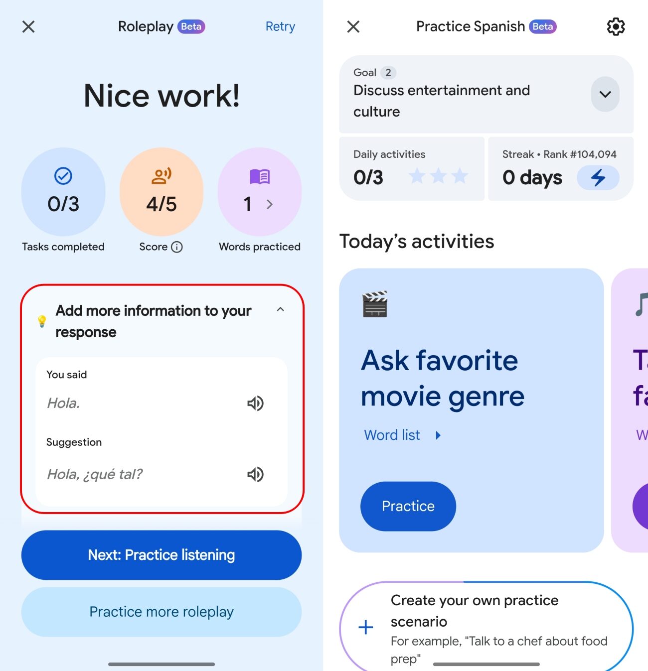 Google Translate Pronunciation & Difficulty Steps