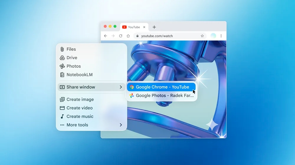 A system-wide shortcut and screen sharing keep Gemini tied to your current task