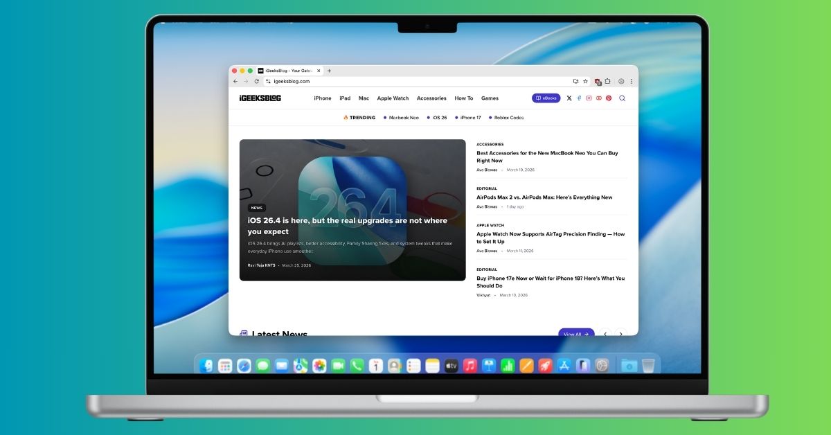 Helium browser on Mac