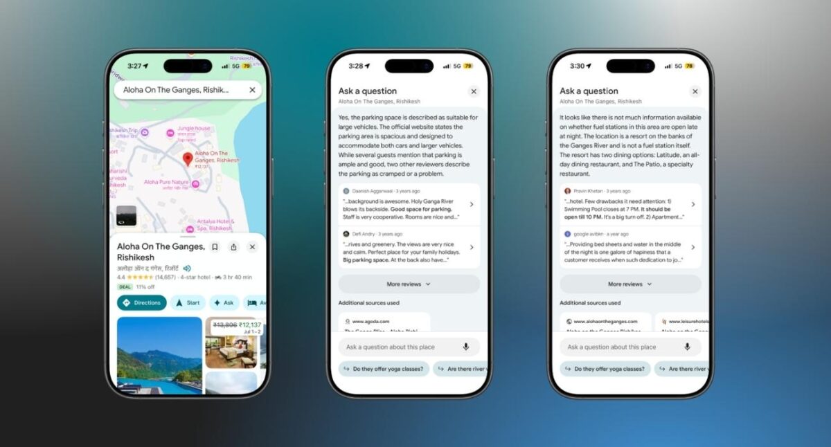 How the Google Maps Ask a Question feature works
