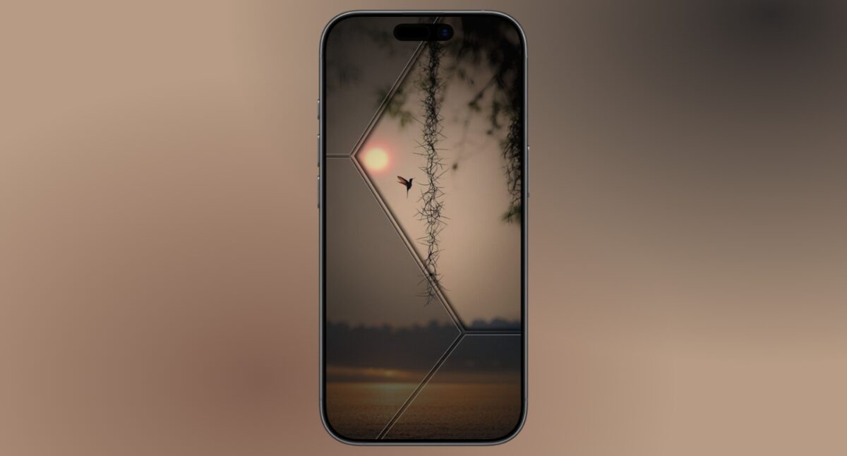 Hummingbird silhouette that looks artistic and unique