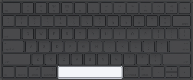 Space bar for Quick Look