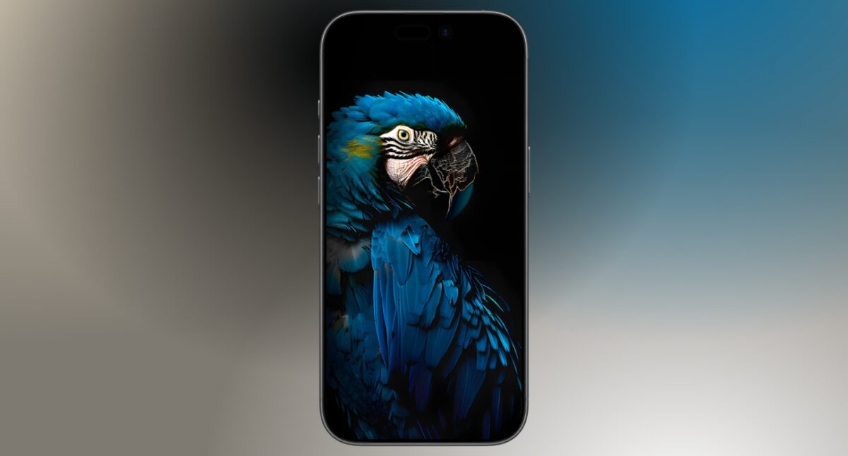 Ultra-detailed blue Macaw portrait