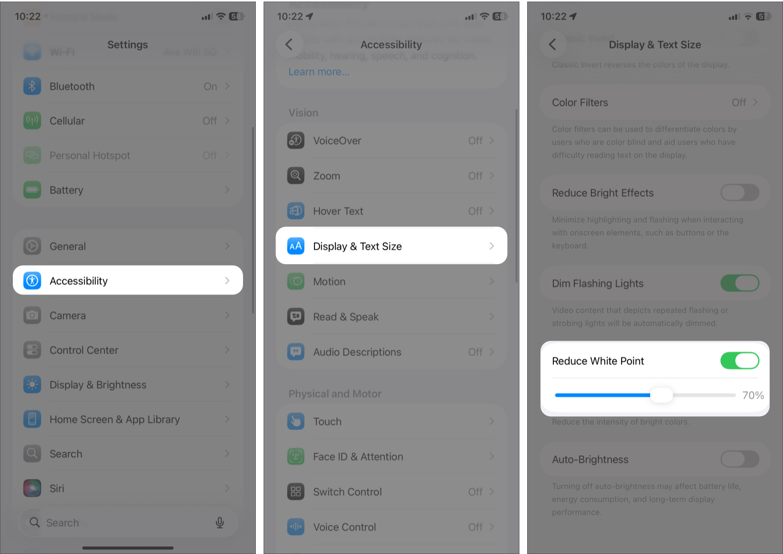 Use Reduce White Point