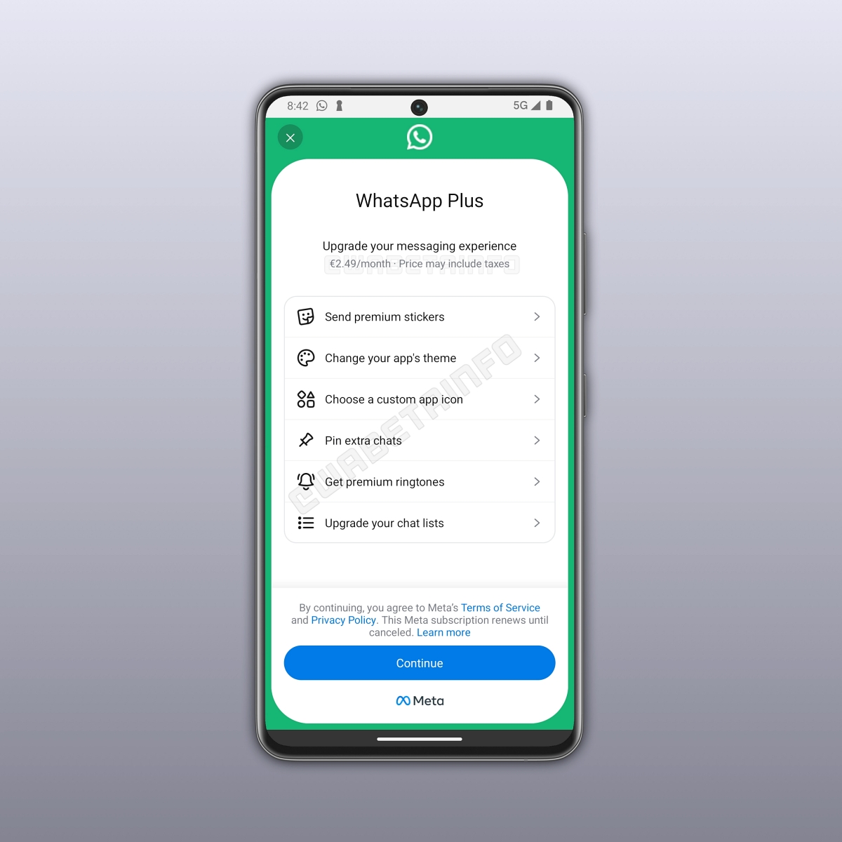 WhatsApp Plus features and pricing