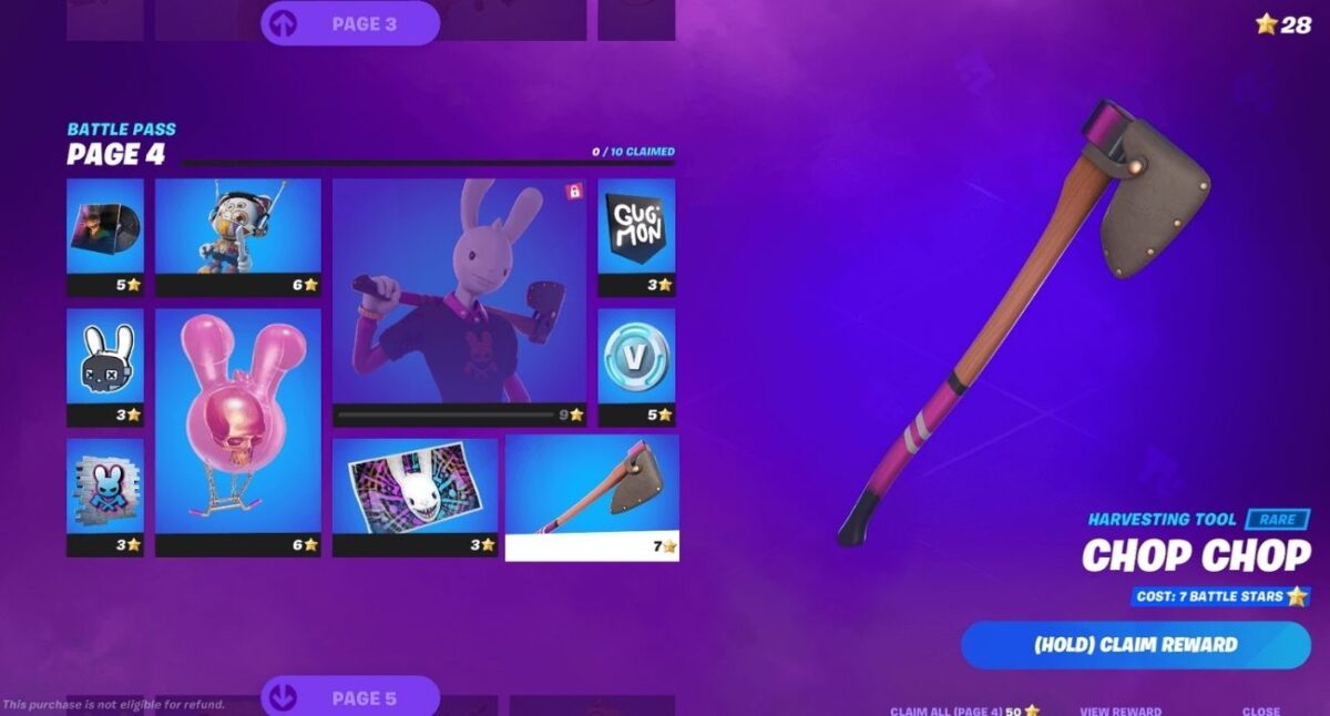 Battle pass rewards fortnite
