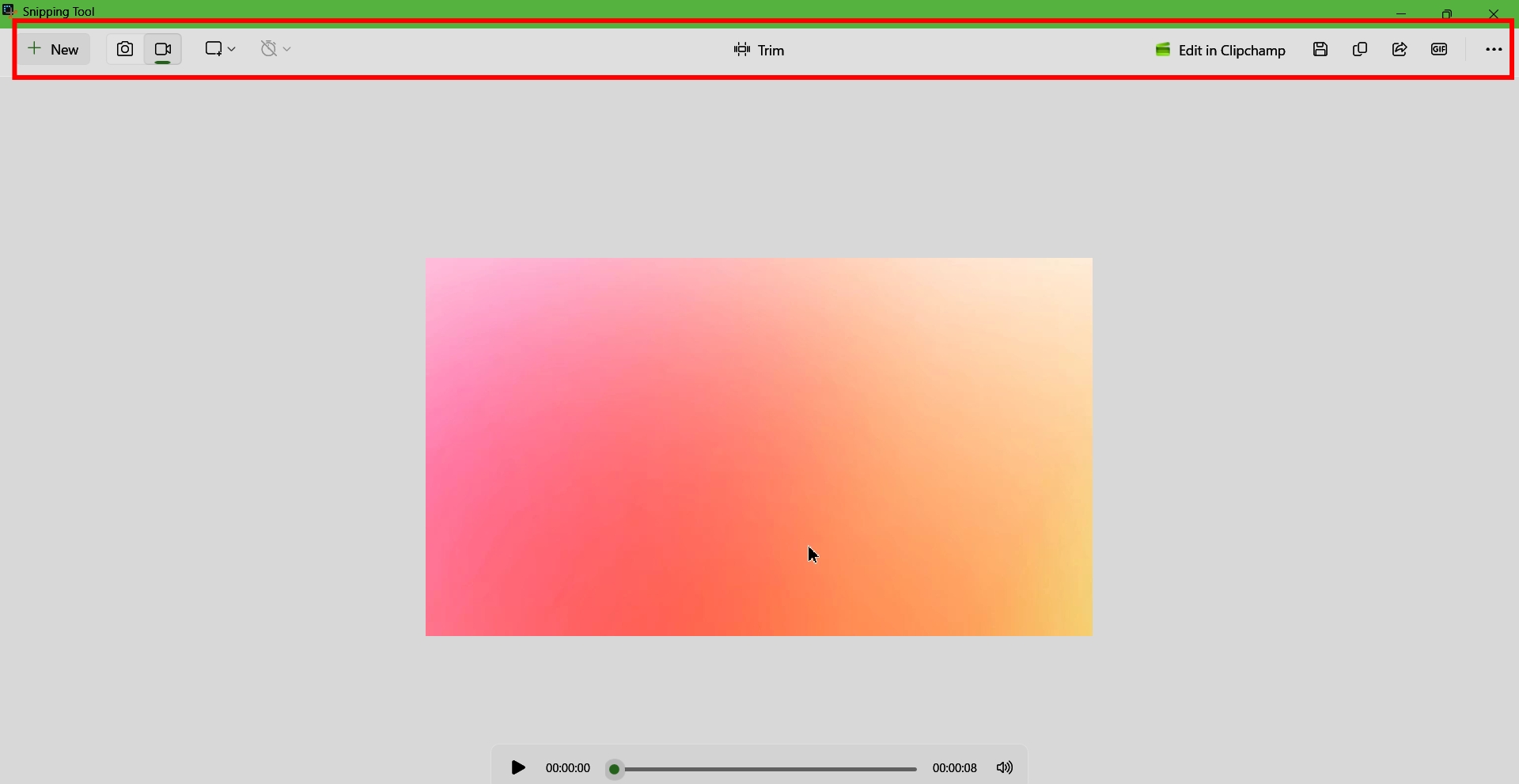 Check a preview and the video will be saved