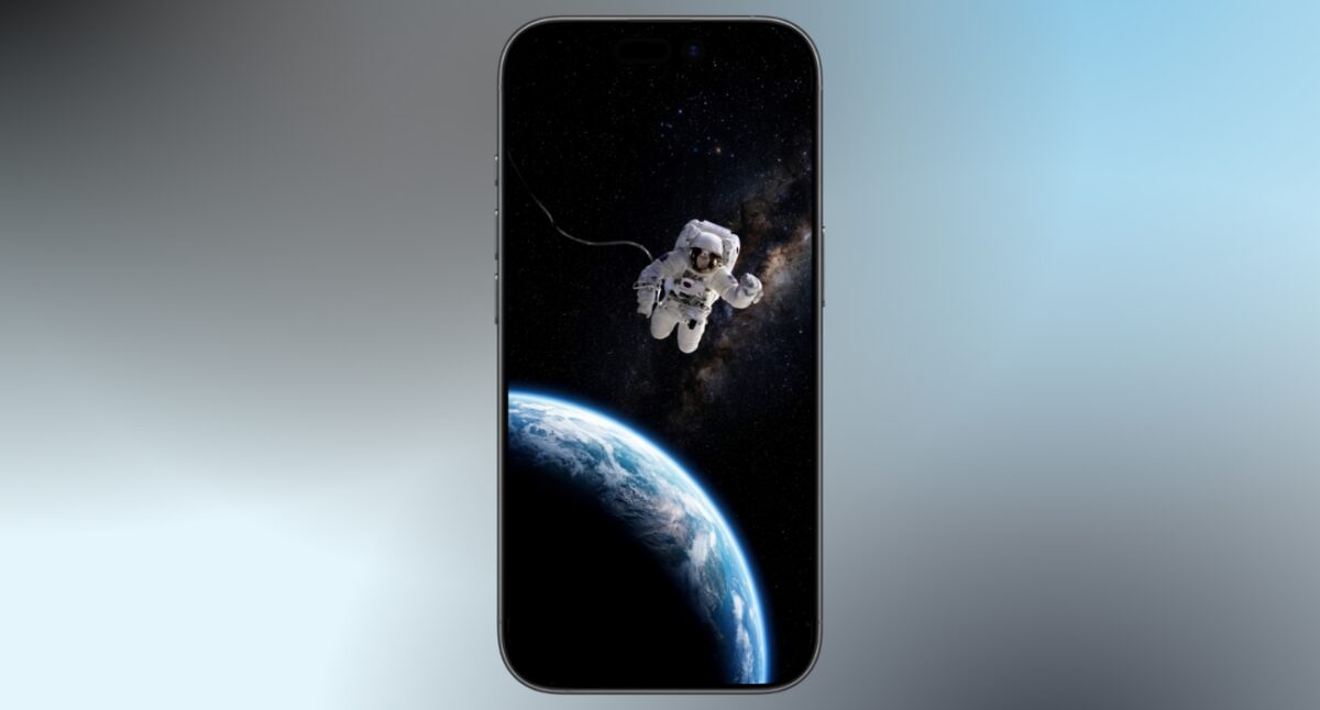 Floating above Earth