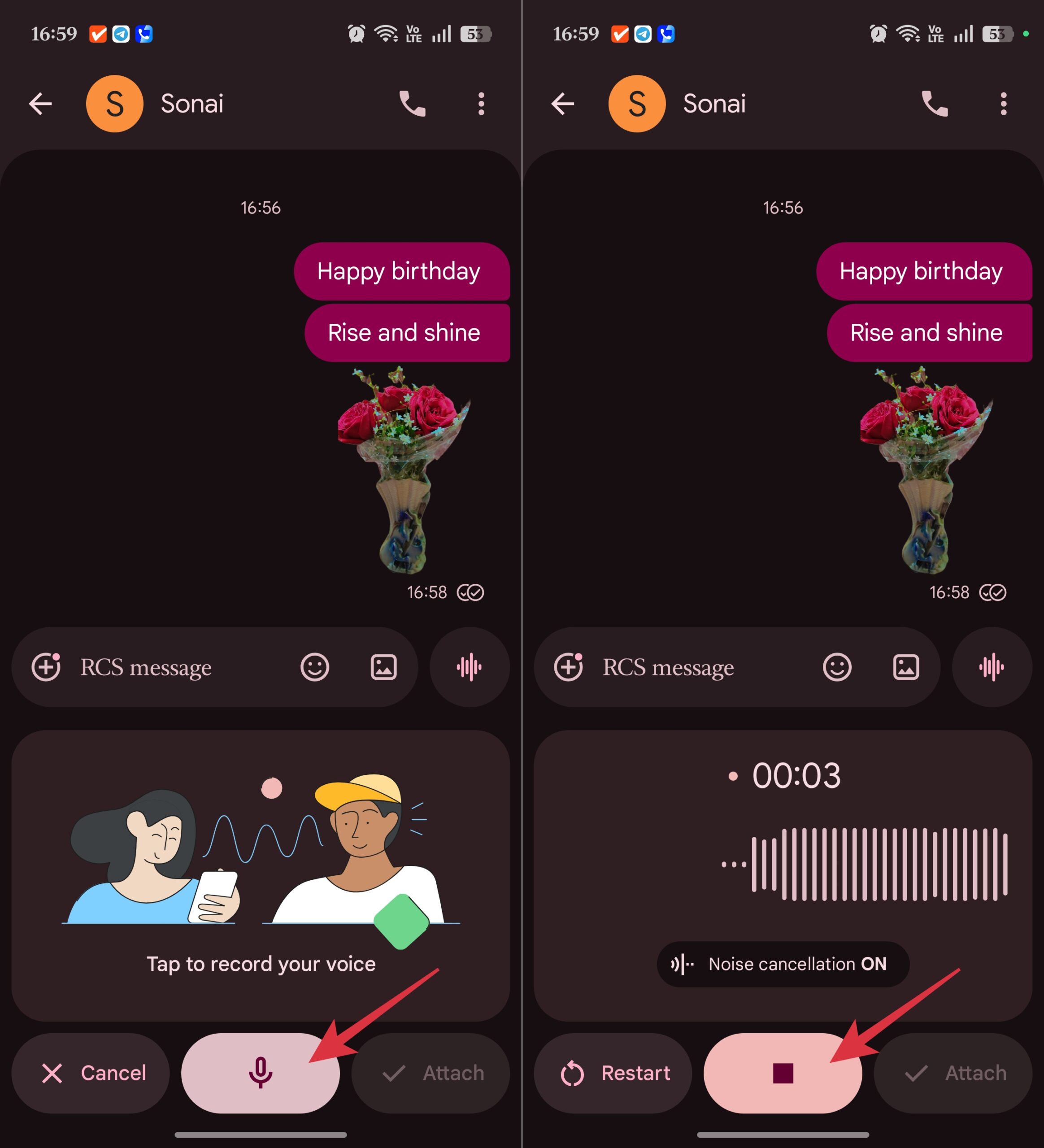 Recording a Voice Message