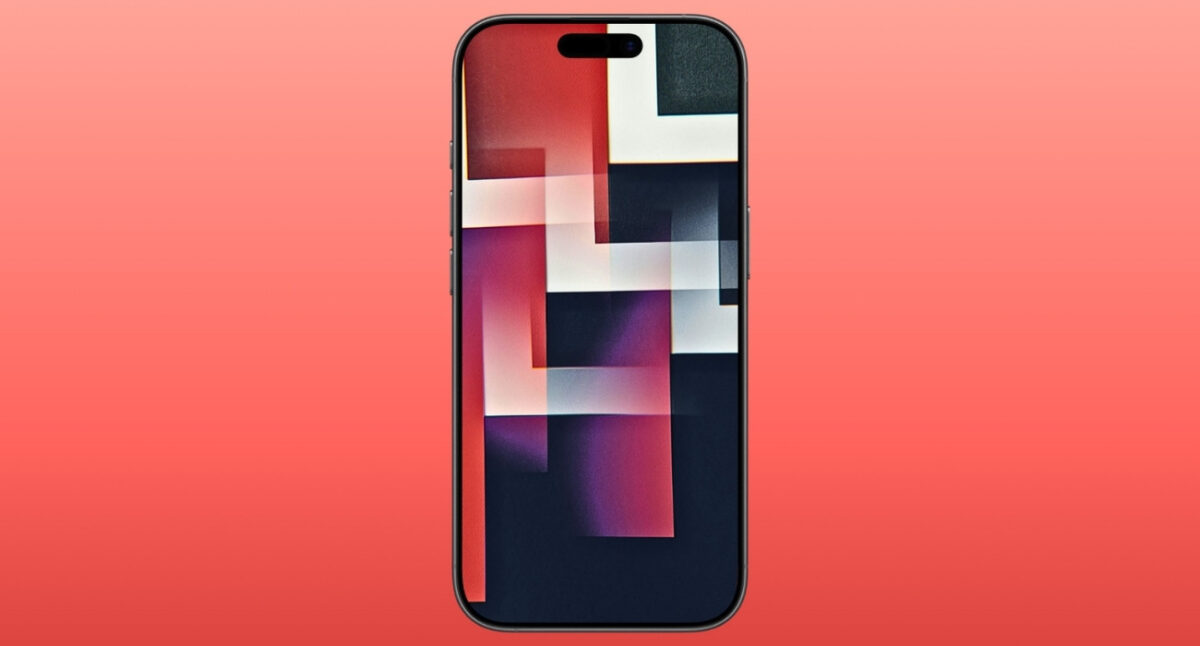 Soft geometric gradient wallpaper