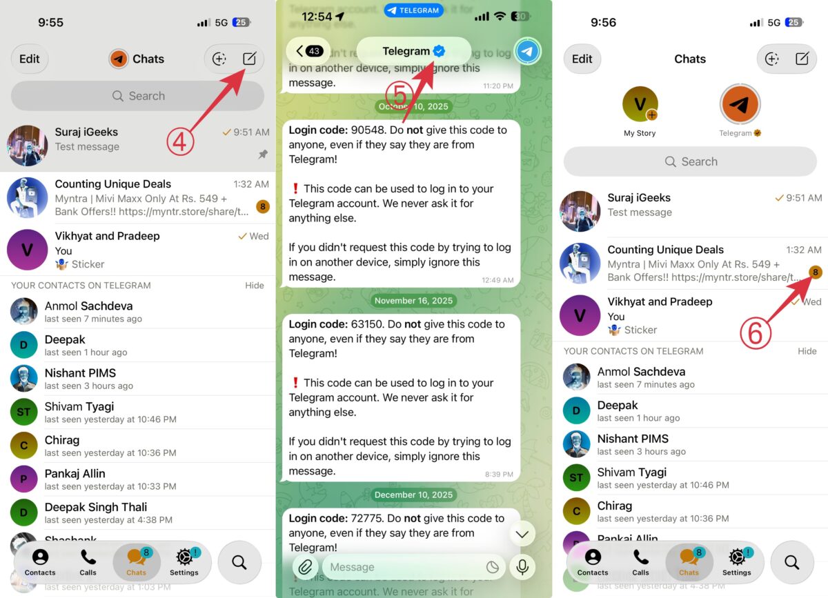 Telegram Chat icons
