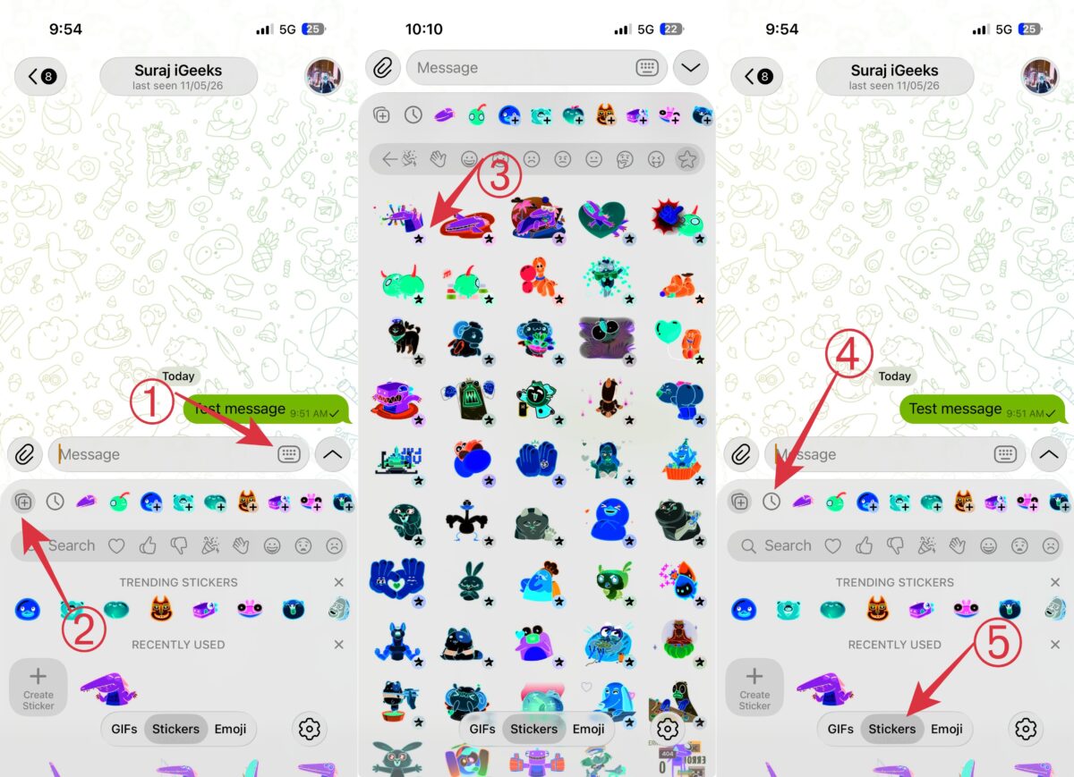Telegram icons