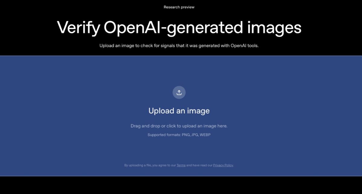 What is OpenAI’s image verification tool