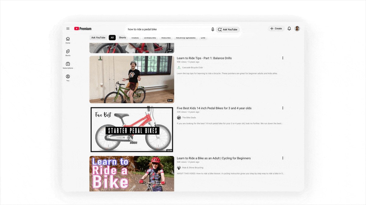 Ask YouTube interface announced at Google I/O 2026