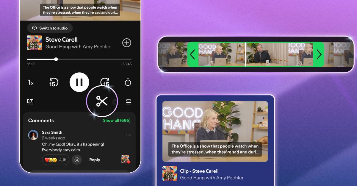 Spotify now lets you share podcast clips as links