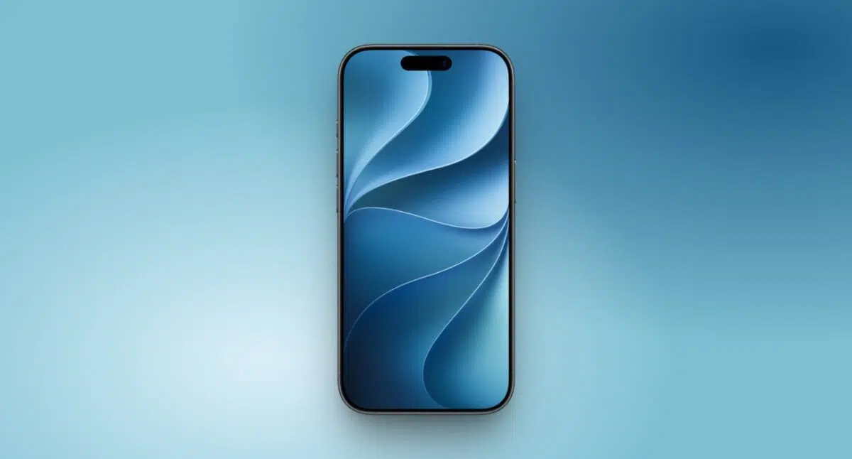 Blue wallpaper for iOS 27