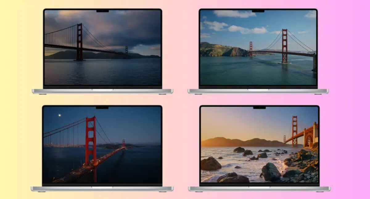Golden Gate Day and Evening wallpapers