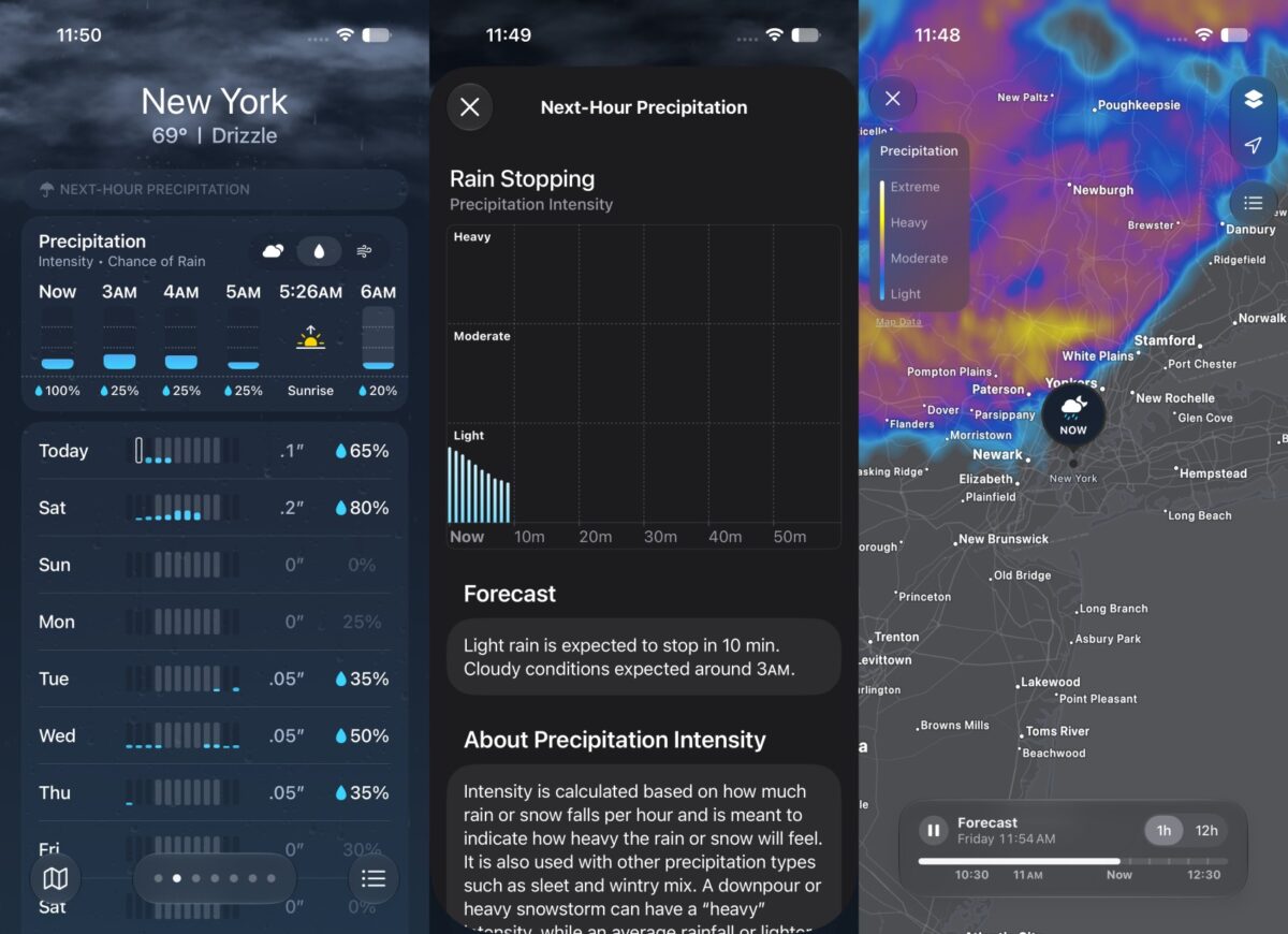 Rain tracking in iOS 27
