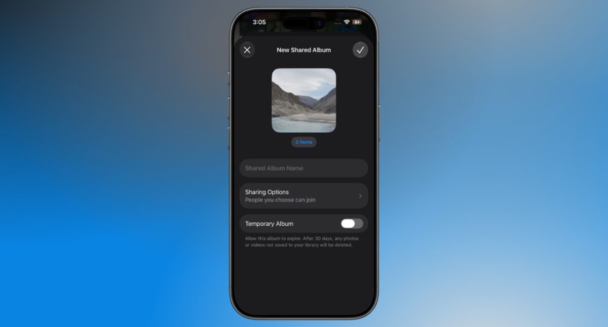Shared Albums trick in iPhone