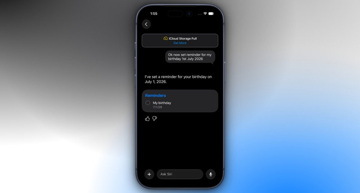 Siri AI integration
