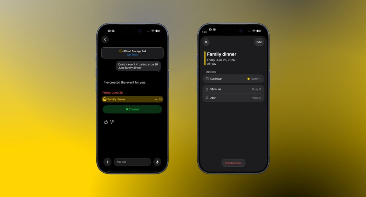Siri AI integration