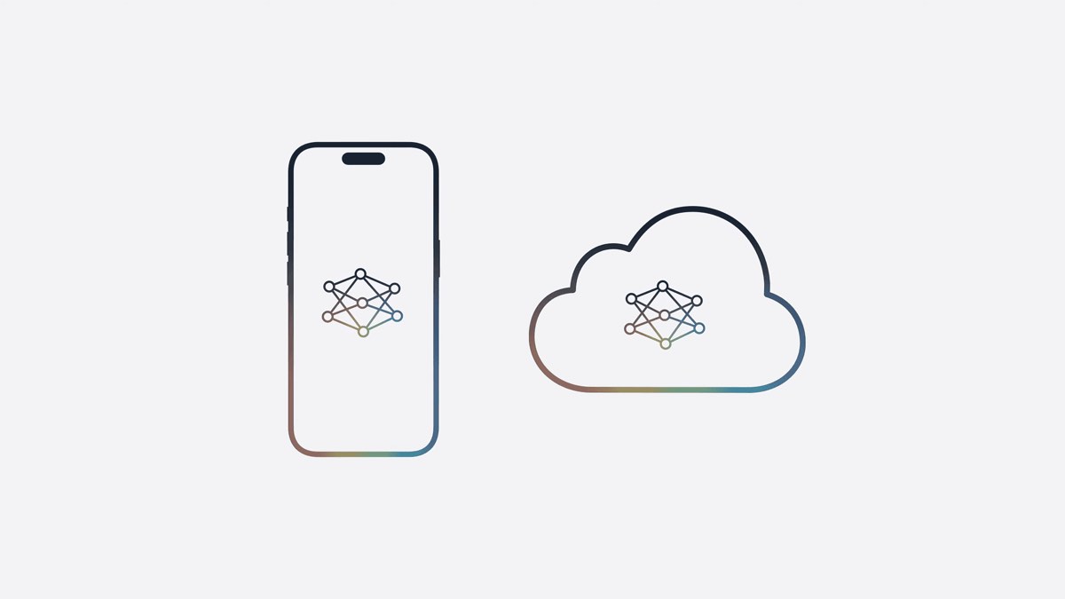 Apple Foundation Models shown on iPhone and cloud icons during WWDC 2026