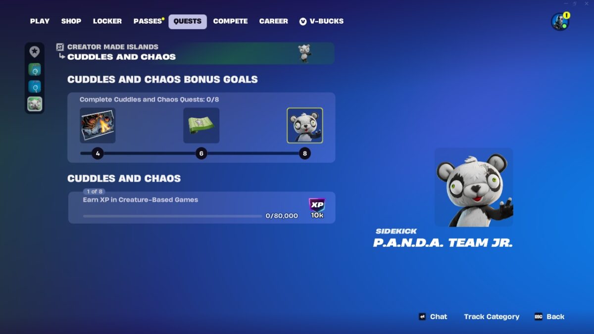 Cuddles and chaos quest Rewards fortnite