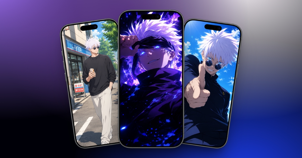 Epic 4K Gojo Satoru wallpapers for iPhone every Jujutsu Kaisen fan should download