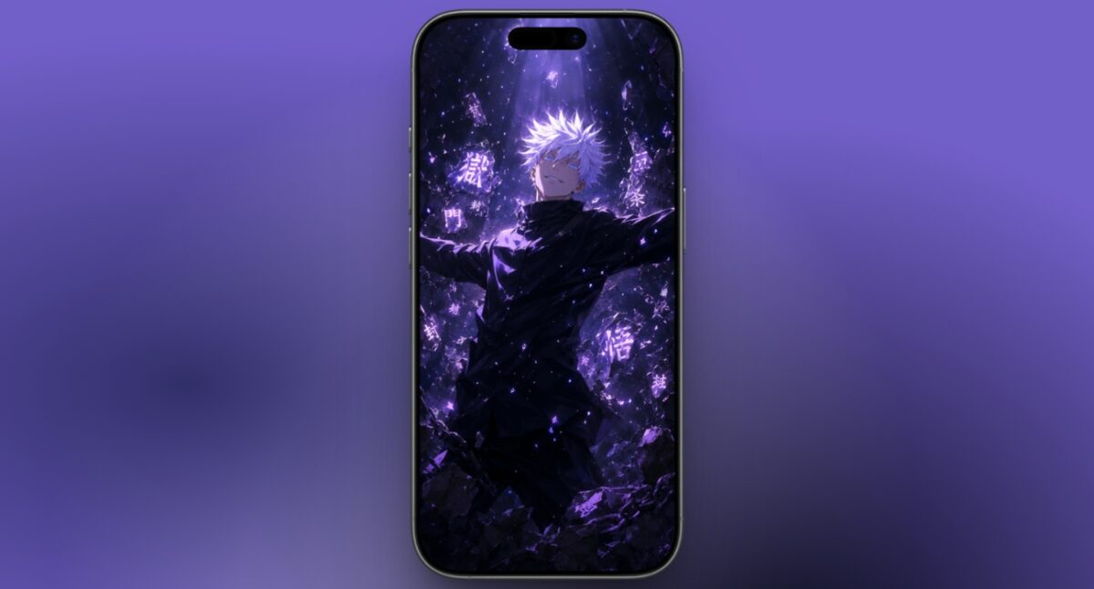 Gojo with his limitless Purple technique