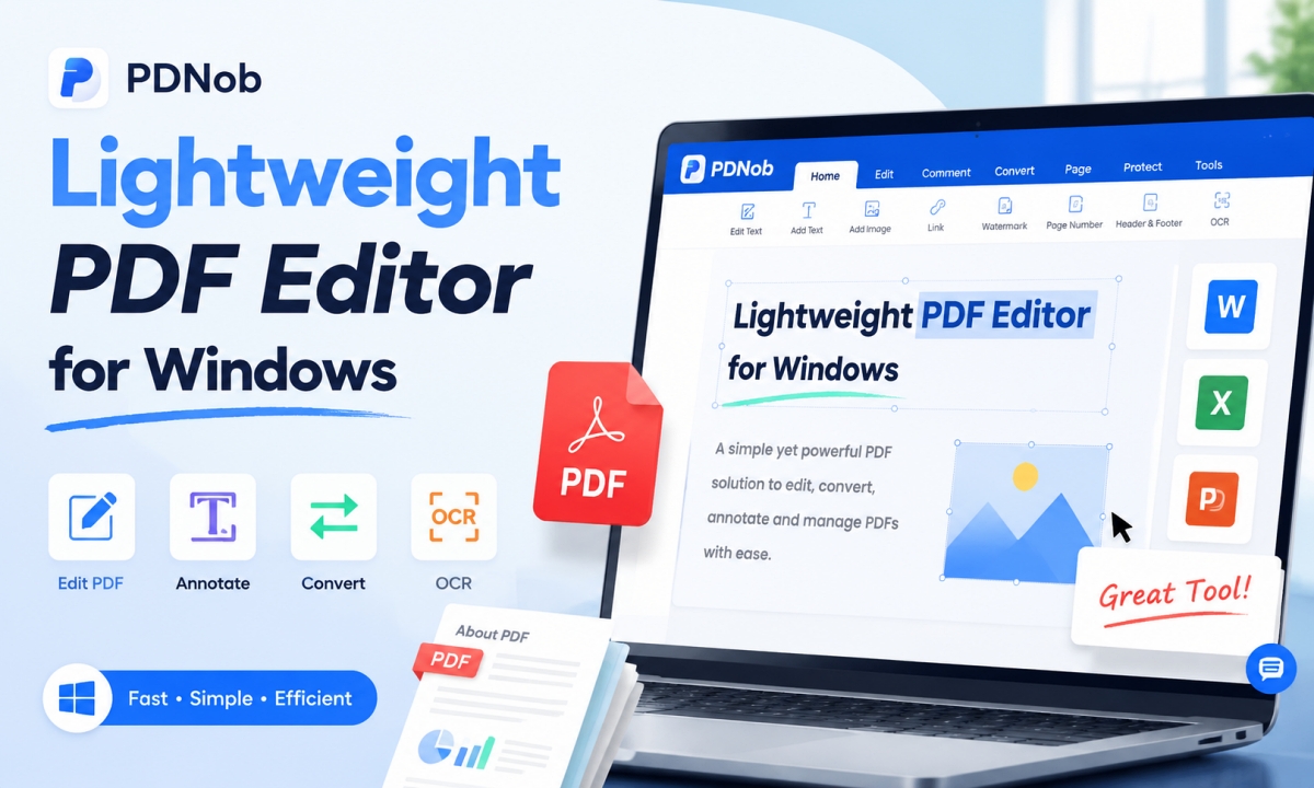 Lightest PDF editors for Windows