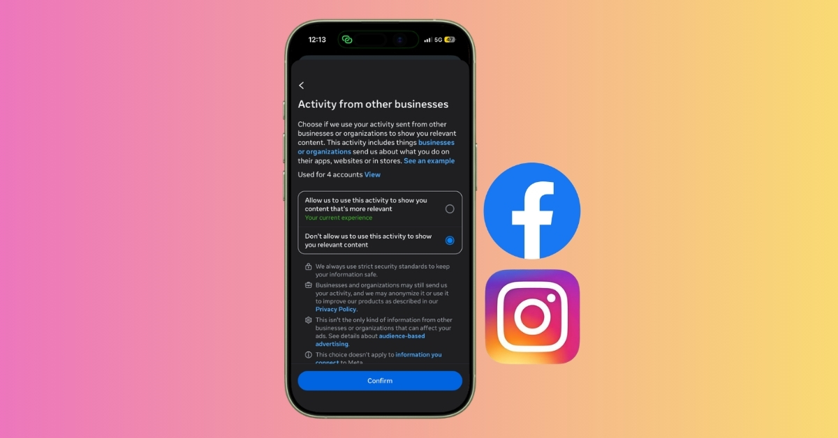 Meta has been tracking your activity outside Facebook and Instagram