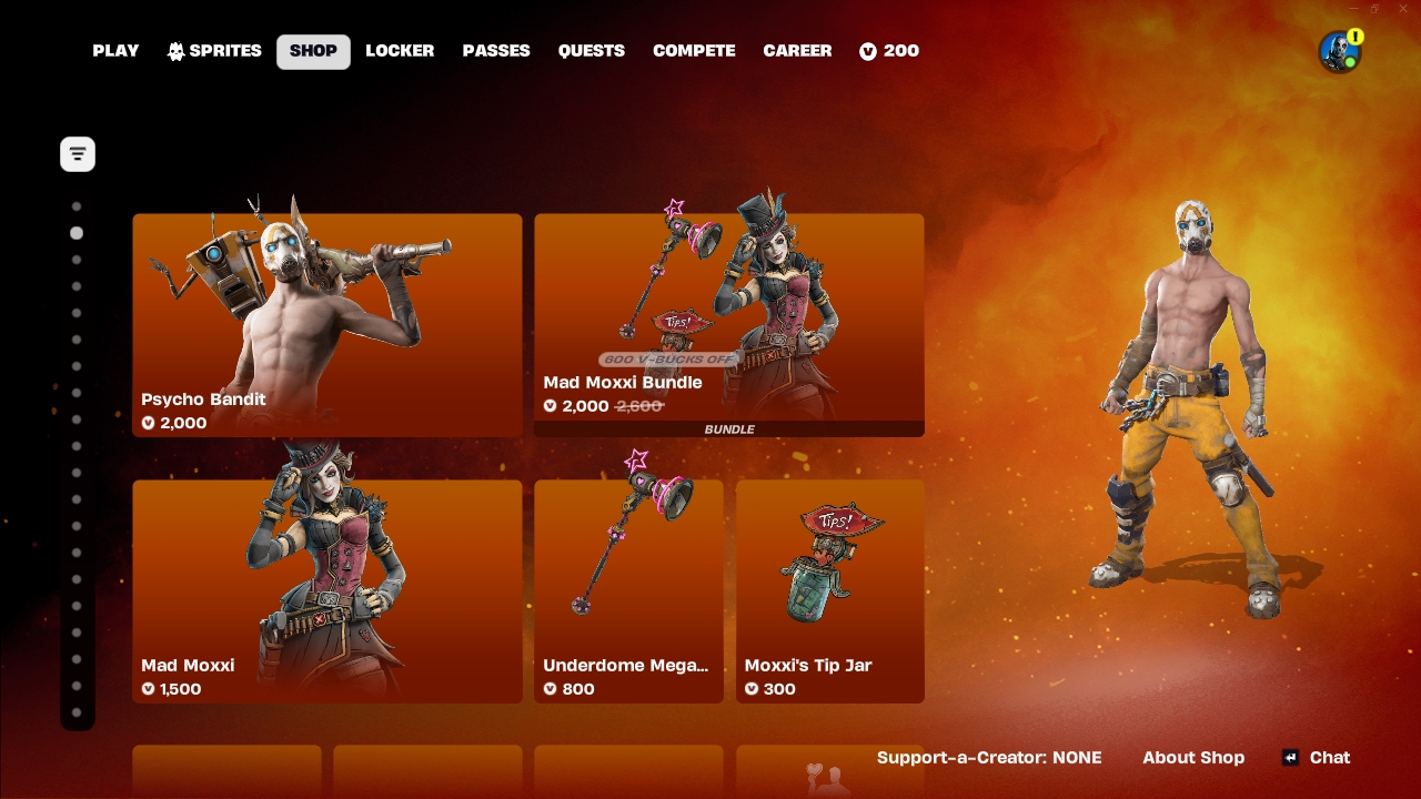 Claim Borderlands skins in Fortnite