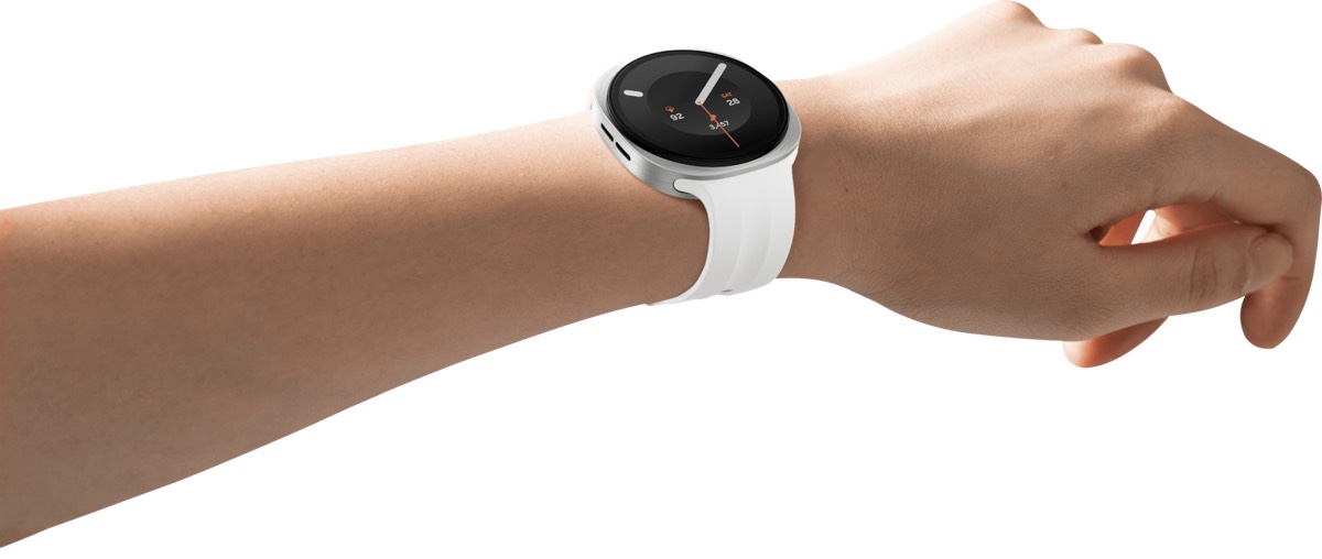 Silver Samsung Galaxy Watch9 worn on a wrist