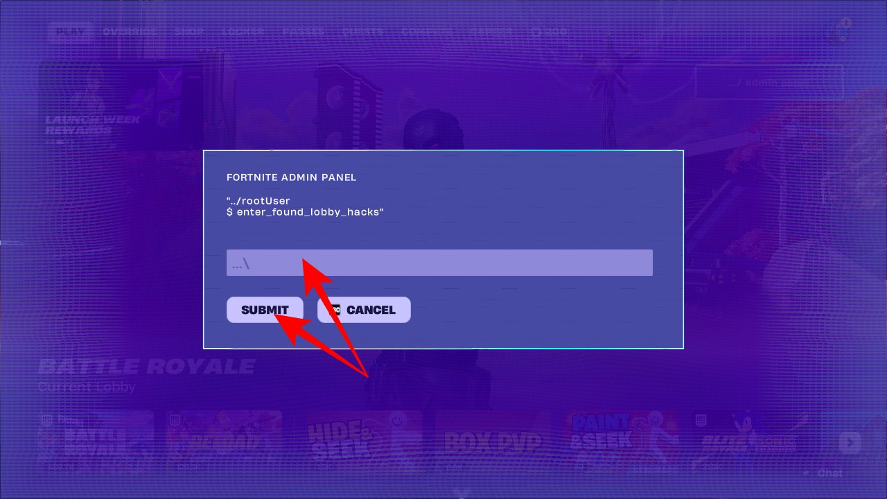 Admin Panel Fortnite