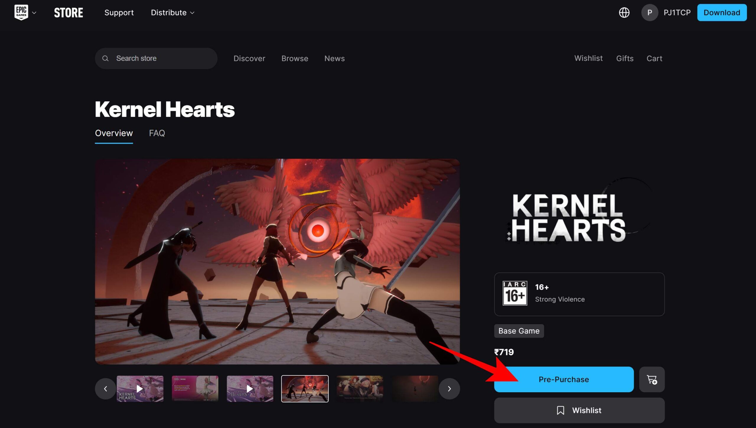 Click on Pre-Purchase