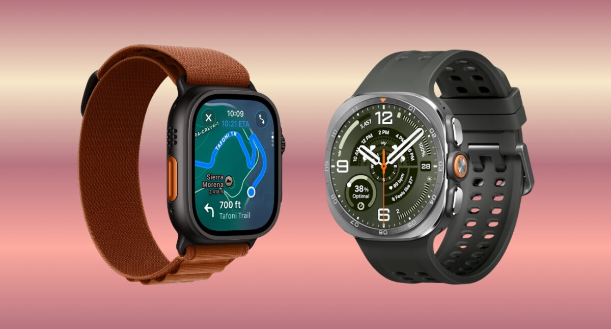 Display quality Samsung Galaxy Watch Ultra 2 vs Apple Watch Ultra 3