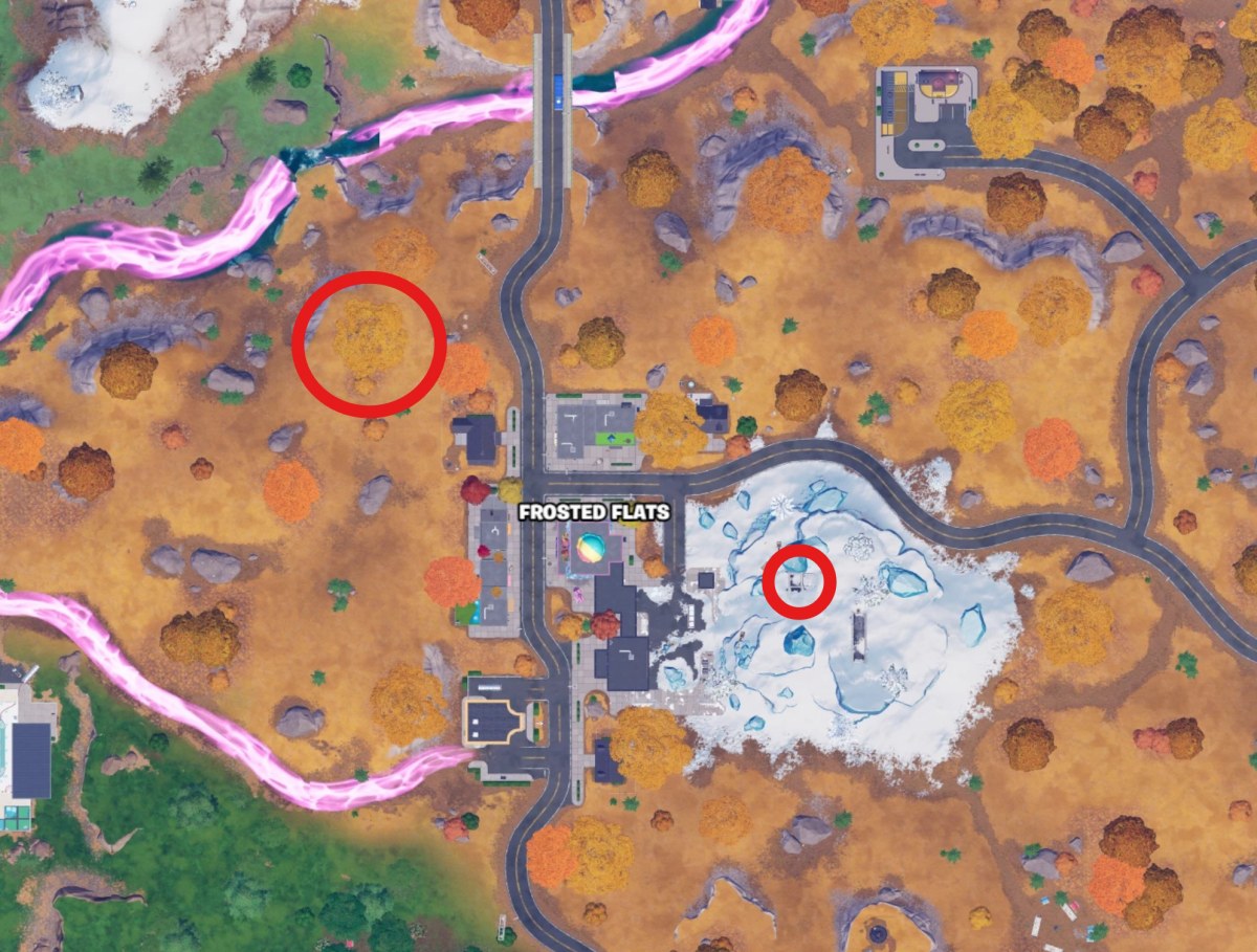 Frosted flats locations fortnite
