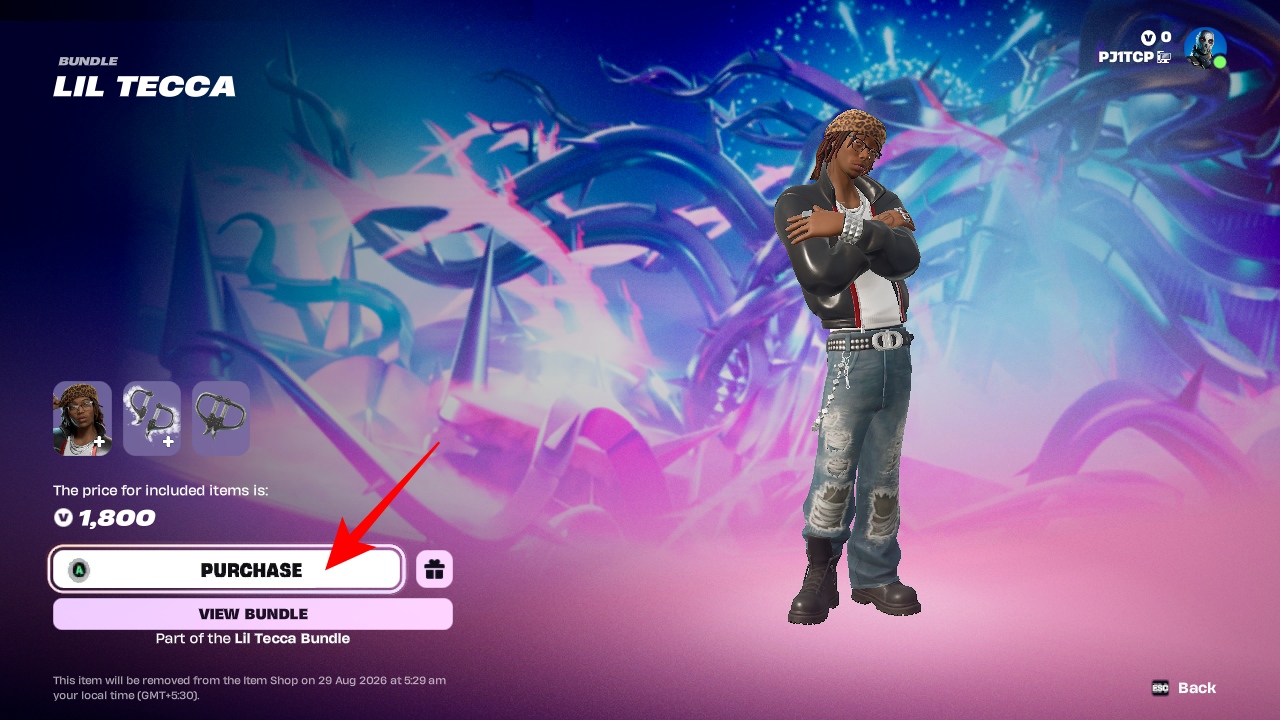 Lil tecca skin Fortnite