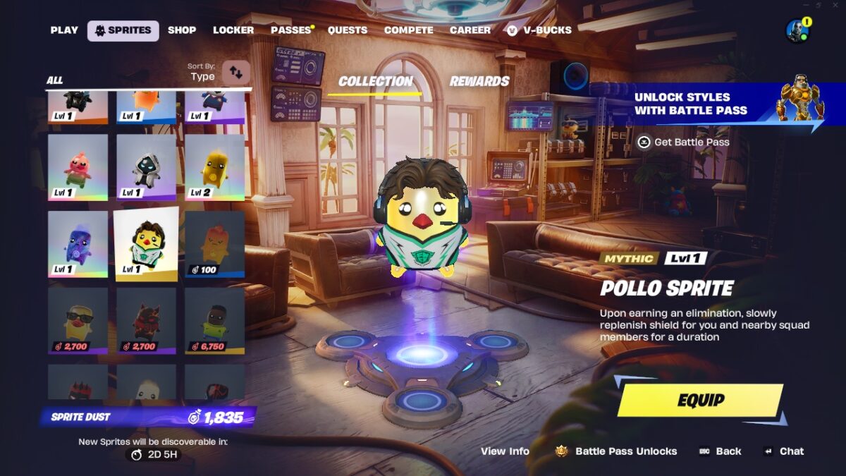 Pollo Sprite in Fortnite