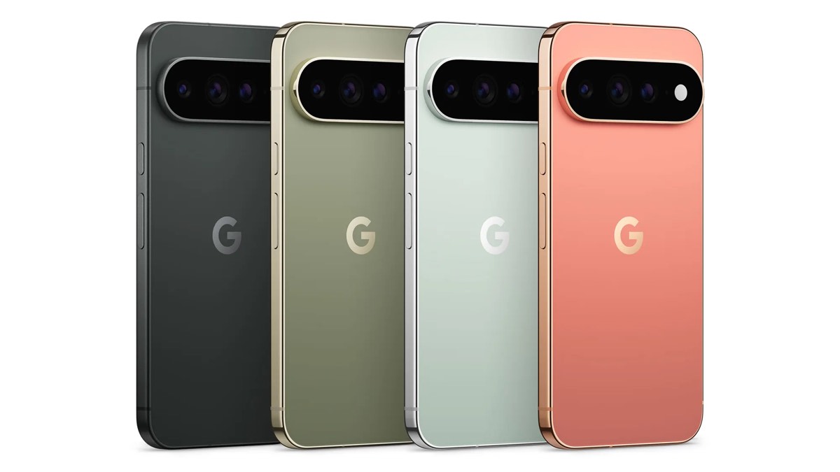 Pixel 11 Pro and Pixel 11 Pro XL in four available colors