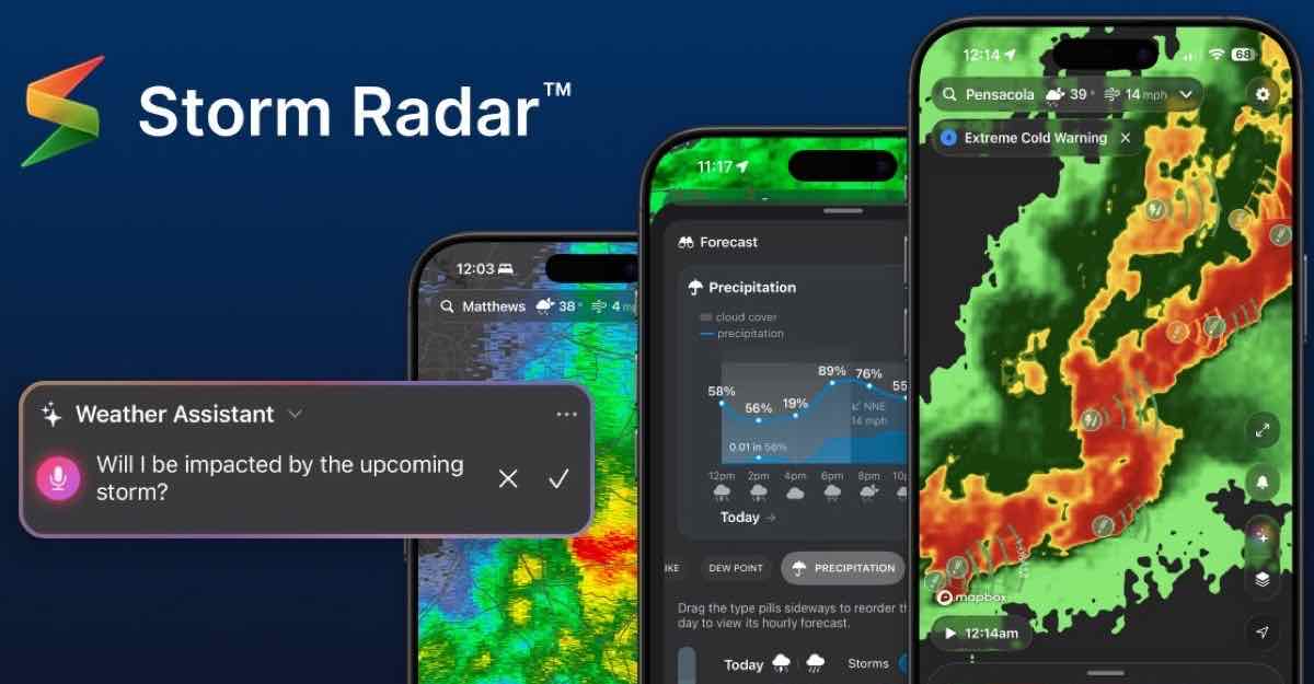 Storm Radar adds route-aware weather alerts to Apple CarPlay