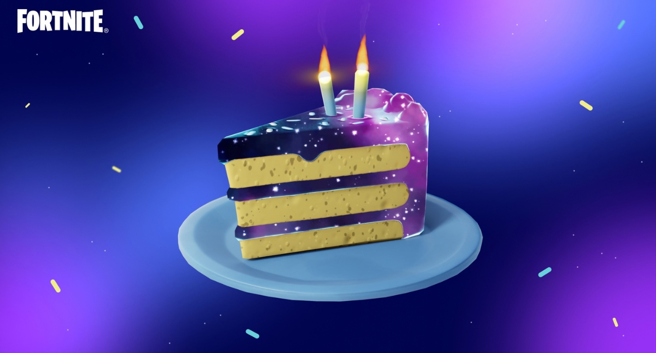 Birthday cake slice