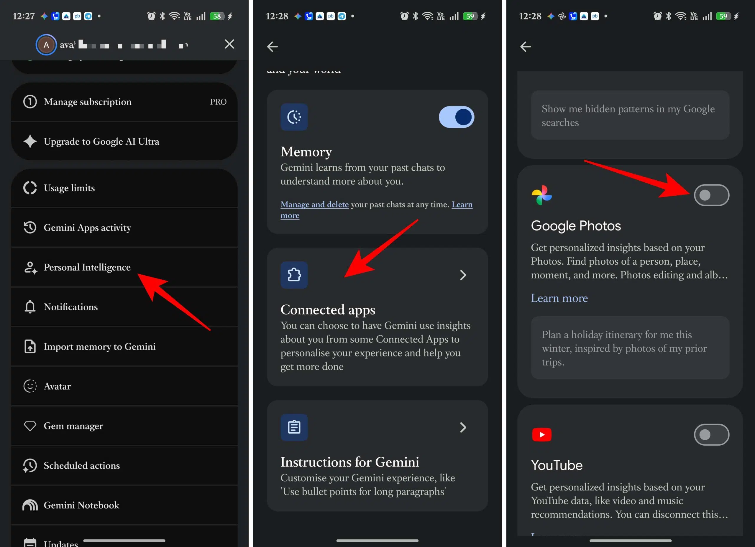 Connect Gemini Spark with Google Photos